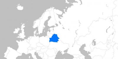 Mappa della Bielorussia europa