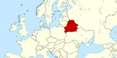 Bielorussia posizione sulla mappa del mondo