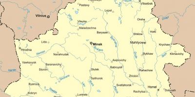 Mappa della bielorussia